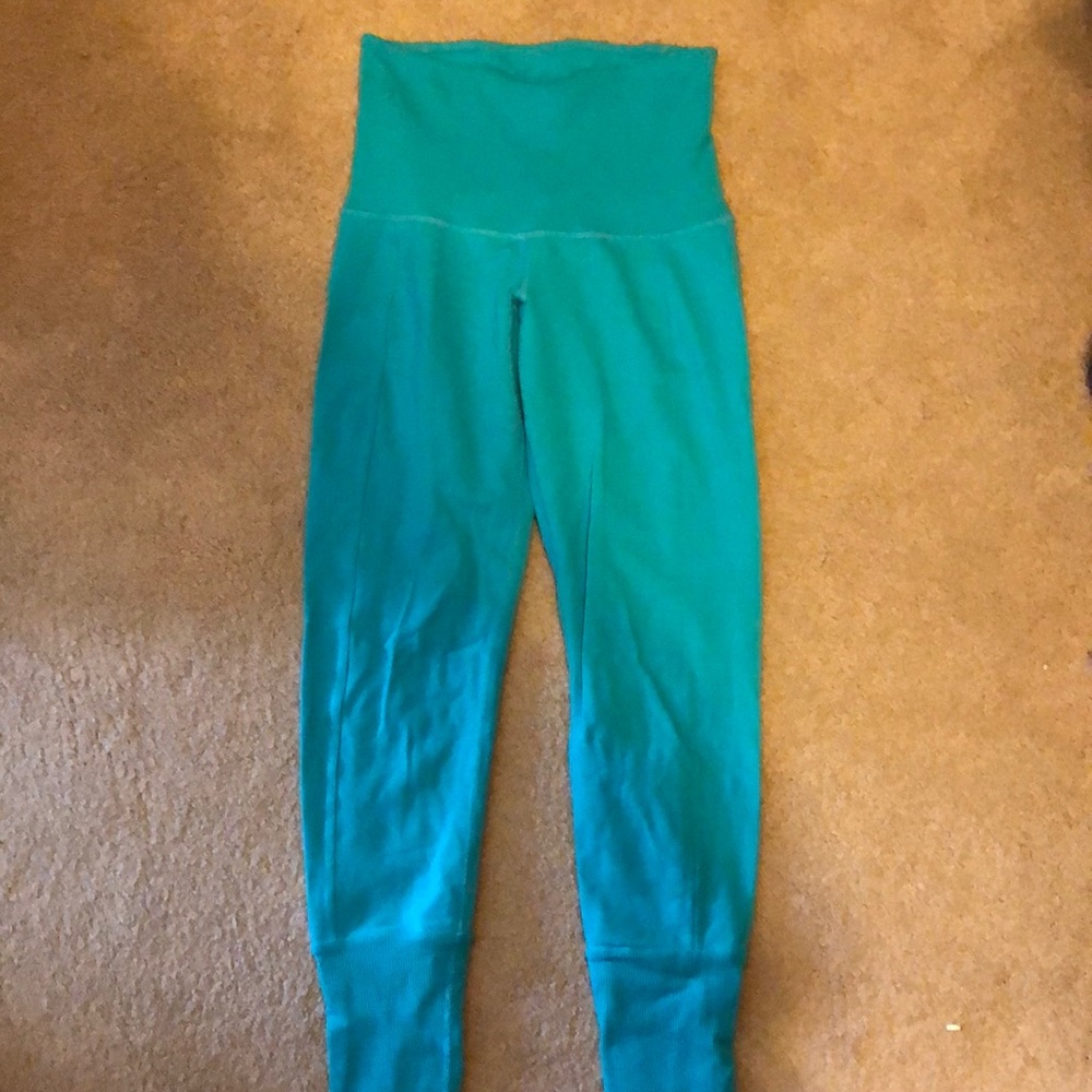 Karma Teal High-Waisted Leggings